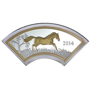 Cook Islands / Silver Half Ounce 2014 Year of the Horse - reverse photo