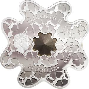 Cook Islands / Silver Hundred Grams 2016 Luxury Line Bar - Lucky Shape - obverse photo