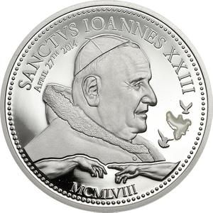 Cook Islands / Silver Half Ounce 2014 Canonisation of John XXIII - reverse photo