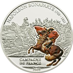 Cook Islands / Five Dollars Silver 2009 Campagne de France - reverse photo