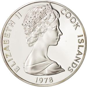 Cook Islands / Five Dollars 1978 - obverse photo