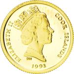 Twenty-Five Dollars Gold 1991 Hummingbird: Photo Coin, Cook Islands, Twenty-Five Dollars Gold 1991 Bird / thumbnail