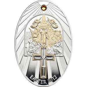 Cook Islands / Five Dollars Silver 2012 Easter - reverse photo