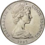 One Dollar 1983: Photo Coin, Cook Islands, One Dollar 1983 / thumbnail