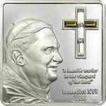 Silver Ounce 2006 Pope Benedict XVI: Photo Coin, Cook Islands, Silver Ounce 2006 Pope Benedict XVI / thumbnail