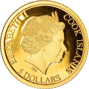 Cook Islands / Gold Half Gram 2016 Goethe - obverse photo
