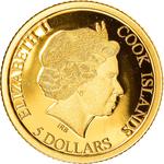 Gold Half Gram 2016 Goethe: Photo Coin, Cook Islands, Gold Half Gram 2016 Goethe / thumbnail