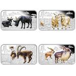 Cook Islands / Silver Ounce 2015 Year of the Goat Rectangle - reverse photo