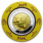 Silver Five Ounces 2022 Year of the Tiger: Photo Coin, Cook Islands, Silver Five Ounces 2022 Year of the Tiger / thumbnail