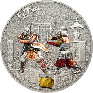 Cook Islands / Silver Ounce 2015 History of the Samurai - reverse photo