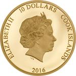 Ten Dollars Gold 2016 Pope Francis: Photo Coin, Cook Islands, Ten Dollars Gold 2016 Pope Francis / thumbnail