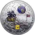 Silver Three Ounces 2019 Apollo 11 - 50 Years Moon Landing: Photo Coin, Cook Islands, Silver Three Ounces 2019 Apollo 11 - 50 Years Moon Landing / thumbnail