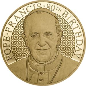 Cook Islands / Gold Half Ounce 2016 Pope Francis - reverse photo