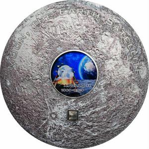 Cook Islands / Silver Three Ounces 2019 Apollo 11 - reverse photo