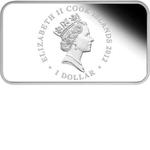 Silver Ounce 2012 Year of the Dragon Rectangle: Photo Coin, Cook Islands, Silver Ounce 2012 Year of the Dragon Rectangle / thumbnail