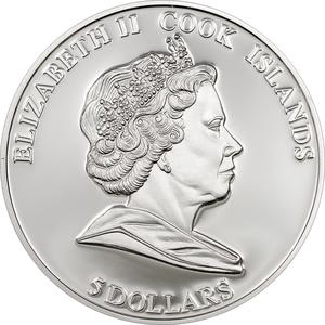 Cook Islands / Five Dollars Silver 2011 Sophia Loren - obverse photo