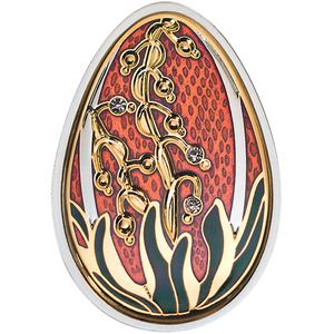 Cook Islands / Five Dollars Silver 2013 Imperial Egg in Red - reverse photo