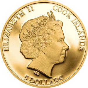 Cook Islands / Five Dollars Silver 2015 Shades of Nature - Butterfly - obverse photo