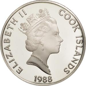 Cook Islands / Fifty Dollars 1988 Juan Ponce de León - obverse photo
