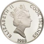 Fifty Dollars 1988 Juan Ponce de León: Photo Coin, Cook Islands, Fifty Dollars 1988 Juan Ponce de Leon / thumbnail