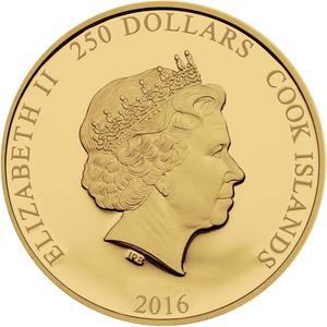 Cook Islands / Gold Ounce 2016 Pope Francis - obverse photo