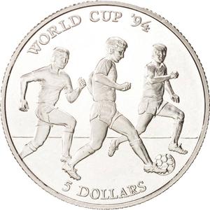 Cook Islands / Fifty Dollars 1991 Football - reverse photo