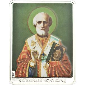 Cook Islands / Five Dollars Silver 2011 Patron Saints - St Nicholas - reverse photo