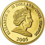 Ten Dollars Gold 2005 Royal Wedding: Photo Coin, Cook Islands, Ten Dollars Gold 2005 Royal Wedding / thumbnail