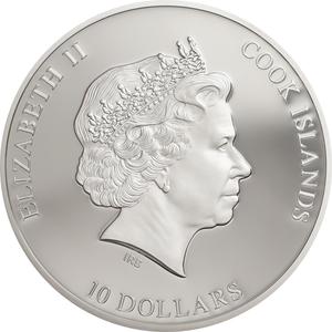 Cook Islands / Silver Two Ounces 2018 Spirit of Trains- Mallard - obverse photo