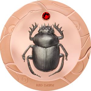 Cook Islands / Silver Ounce 2017 Scarab - Red Dawn - reverse photo