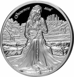Cook Islands / Silver Two Ounces 2016 Guinevere - reverse photo