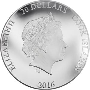 Cook Islands / Silver Three Ounces 2016 Happy 90th Birthday - QEII - obverse photo