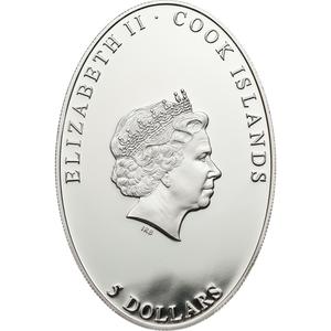 Cook Islands / Five Dollars Silver 2012 Easter - obverse photo