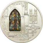Silver Fifty Grams 2011 Windows of Heaven - Westminster Abbey: Photo Coin, Cook Islands, Silver Fifty Grams 2011 Windows of Heaven - Westminster Abbey / thumbnail