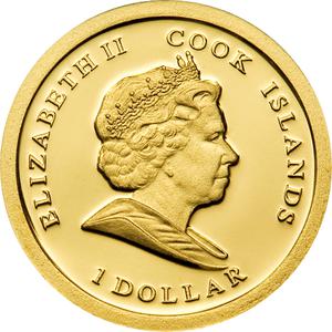 Cook Islands / Gold Half Gram 2009 The Pope in the Holy Land - obverse photo