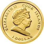 Gold Half Gram 2009 The Pope in the Holy Land: Photo Coin, Cook Islands, Gold Half Gram 2009 The Pope in the Holy Land / thumbnail