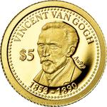 Five Dollars Gold 2013 van Gogh: Photo Coin, Cook Islands, Five Dollars Gold 2013 van Gogh / thumbnail