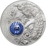 Fifty Grams Silver 2017 Royal Delft - Peacock: Photo Coin, Cook Islands, Fifty Grams Silver 2017 Royal Delft - Peacock / thumbnail