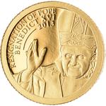 One Dollar Gold 2013 Pope Benedict XVI: Photo Coin, Cook Islands, Resignation of Pope Benedict XVI 1 Dollar - 2013 / thumbnail