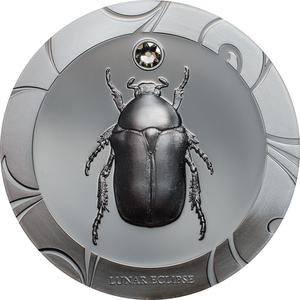 Cook Islands / Silver Ounce 2017 Scarab -  Lunar Eclipse - reverse photo