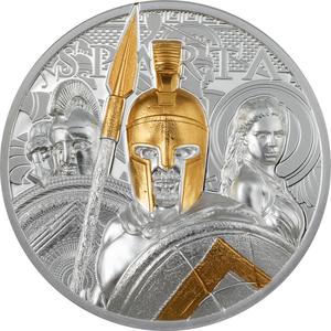 Cook Islands / Silver Three Ounces 2023 Sparta - reverse photo