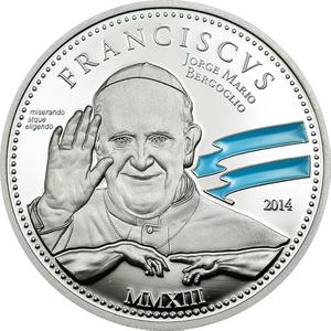 Cook Islands / Silver Half Ounce 2014 Pope Franciscus - reverse photo