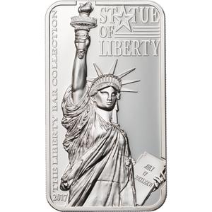 Cook Islands / Silver Two Ounces 2017 Statue of Liberty - reverse photo