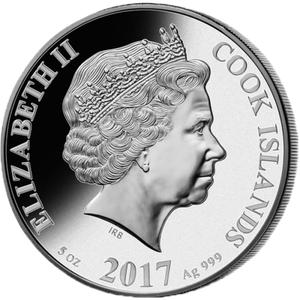 Cook Islands / Silver Five Ounces 2019 The Bicycle - obverse photo
