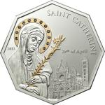 Five Dollars Silver 2011 Saint Catherine: Photo Coin, Cook Islands, Five Dollars Silver 2009 Saint Catherine / thumbnail