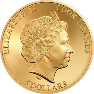 Cook Islands / Silver Twenty-five Grams 2018 Sungazer Lizard - obverse photo
