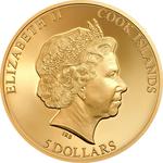 Silver Twenty-five Grams 2018 Sungazer Lizard: Photo Coin, Cook Islands, Silver Twenty-five Grams 2018 Sungazer Lizard / thumbnail