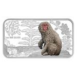 Silver Ounce 2016 Year of the Monkey Rectangle: Photo Coin, Cook Islands, Silver Ounce 2016 Year of the Monkey Rectangle / thumbnail