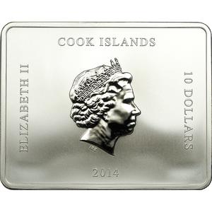 Cook Islands / Ten Dollars Silver 2014 Palace of Caserta - obverse photo