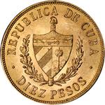 Ten Pesos 1916: Photo Coin, Cuba, Ten Pesos 1916 / thumbnail